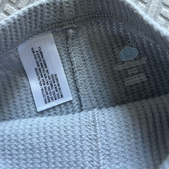 NWOT (2) Cloud Island Baby Girl Wide Ribbed Top & Bottom Sets- Size 3-6M - Picture 9 of 10